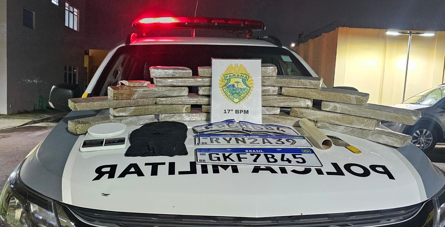 HOMEM É PRESO COM 17 QUILOS DE MACONHA EM APARTAMENTO EM ARAUCÁRIA