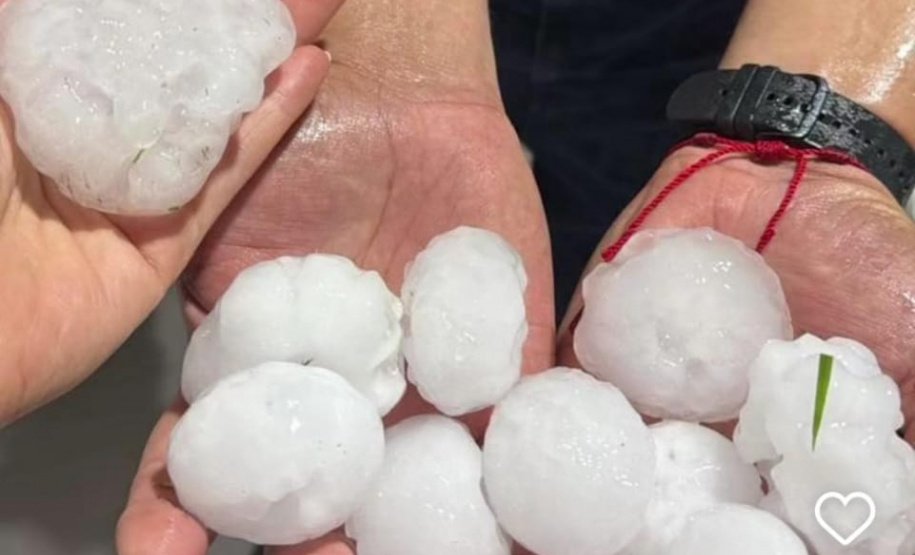 Granizo de até 100g e ventos de 95 km/h atingem o Paraná