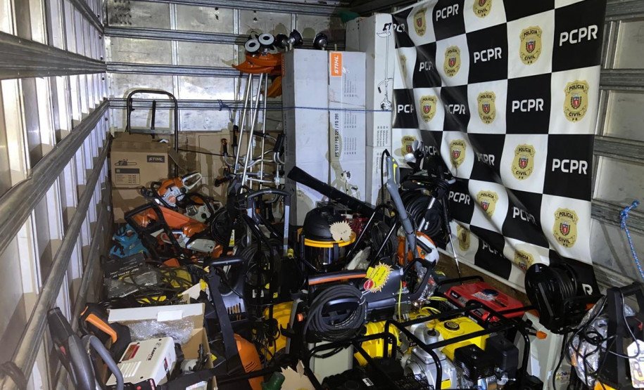PCPR recupera equipamentos furtados em Quatro Barras em ação rápida